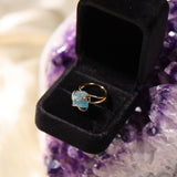 Center Of Attention Single Stone Rings Gold (6 different crystals)