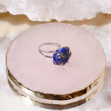 Center Of Attention Single Stone Rings Silver (6 different crystals)