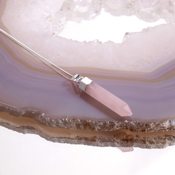 Point Necklaces Crystal Silver