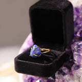 Center Of Attention Single Stone Rings Gold (6 different crystals)