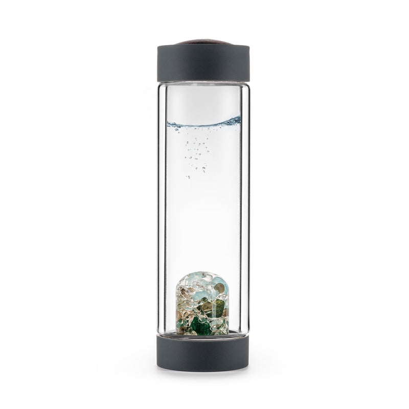 VIA HEAT "Forever Young" Crystal Water Bottle