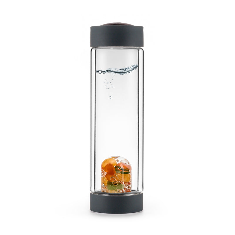 VIA HEAT "Happiness" Crystal Water Bottle