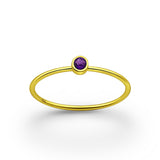 Simplicity Amethyst Crystal Ring