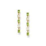 Ethiopian Opal and Peridot Crystal Earrings