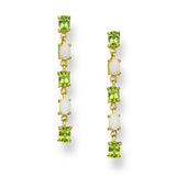 Ethiopian Opal and Peridot Crystal Earrings