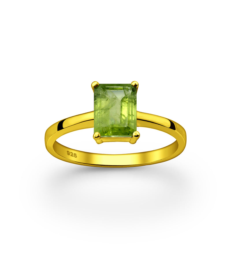 Earth Angel Peridot Crystal Ring