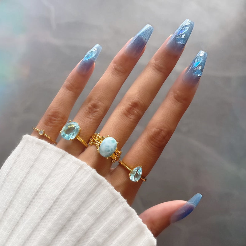 Simplicity Moonstone Crystal Ring
