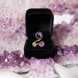 Divine Intuition High Vibe Sparkle Adjustable Austrian Crystal Ring