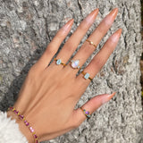Simplicity Moonstone Crystal Ring
