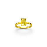 Sun Queen Citrine Crystal Ring