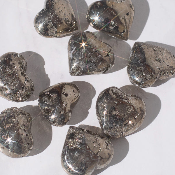 Pyrite Crystal Heart - Beau Life