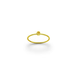 Simplicity Citrine Crystal Ring