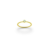 Simplicity Sky-Blue Topaz Crystal Ring