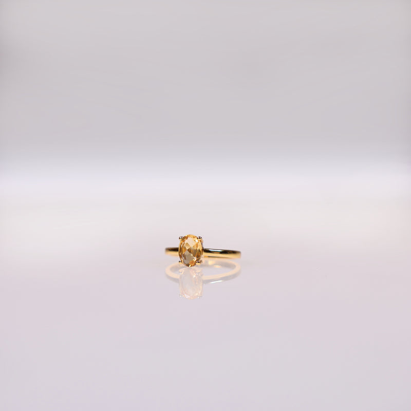 Goddess Of The Sun Citrine Ring