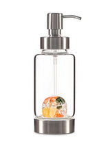 VitaJuwel Dispenser "Happiness" (NEPHRITE JADE, CARNELIAN, ORANGE CALCITE, ROCK CRYSTAL) Plus Free Hand Sanatizer