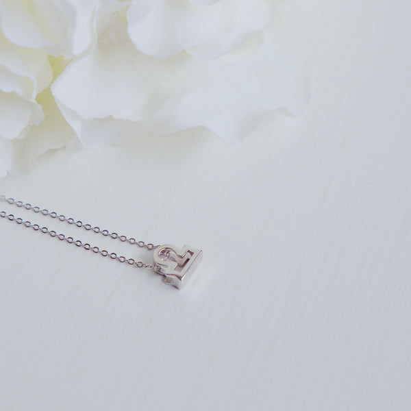 Libra Zodiac Symbol Necklace.