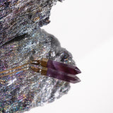 Amethyst Point Necklace in Gold Plated 925 Sterling Silver - Beau Life