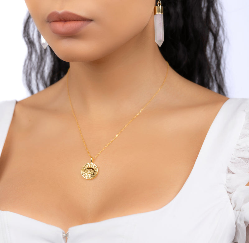 Clairvoyant Eye Gold Necklace