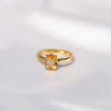 Goddess Of The Sun Citrine Ring