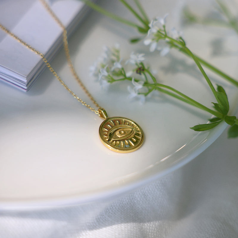 Clairvoyant Eye Gold Necklace