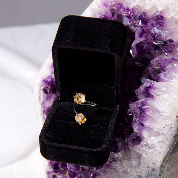 Double The Attention Citrine Ring
