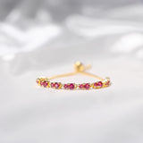 Rhodolite Crystal Bracelet