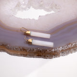 Pure Energy Gold Selenite Earrings in 925 Sterling Silver.