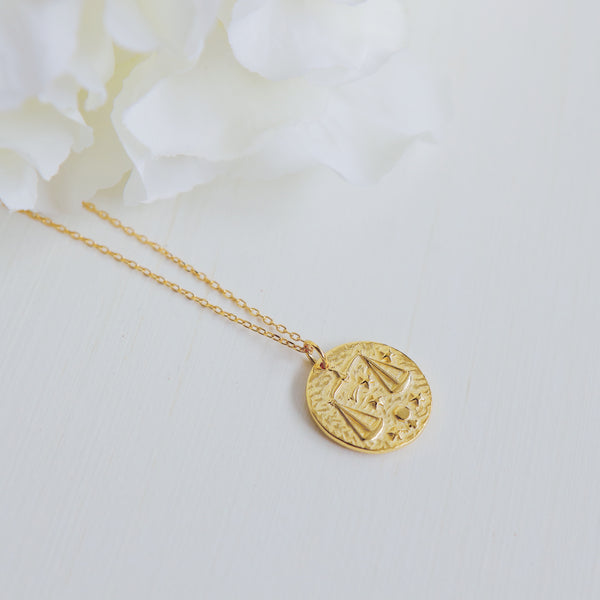 Libra Zodiac Pendant.