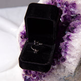 Double The Attention Black Obsidian Ring