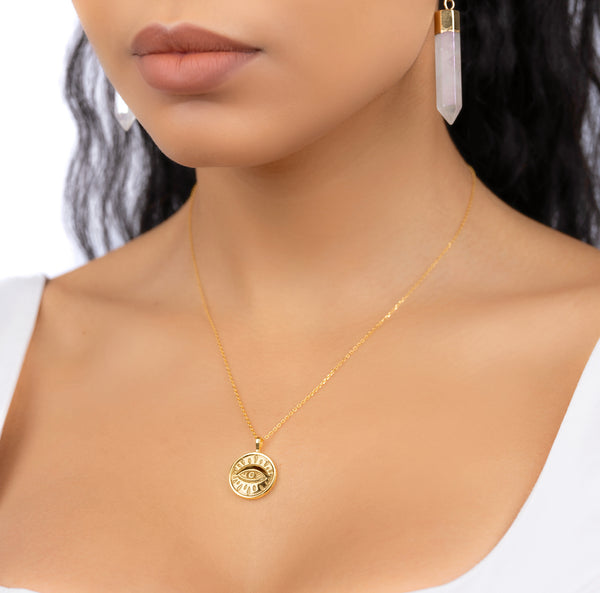 Clairvoyant Eye Gold Necklace