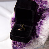 Double The Attention Black Obsidian Ring