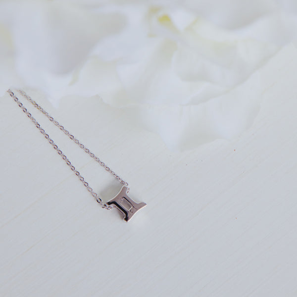 Gemini Zodiac Symbol Necklace.