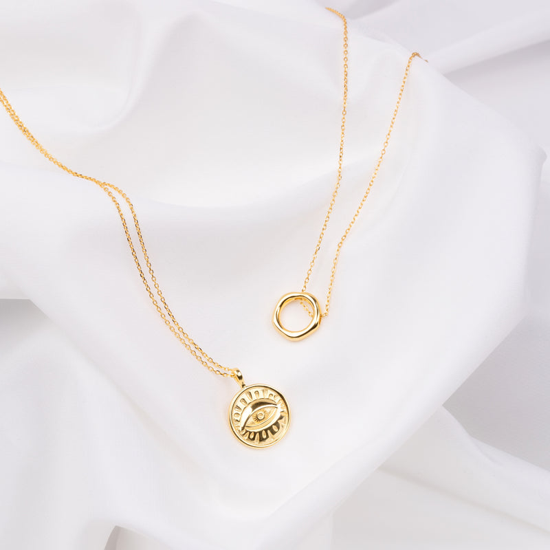 Clairvoyant Eye Gold Necklace