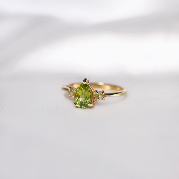 Earth Fairy Peridot Crystal Ring