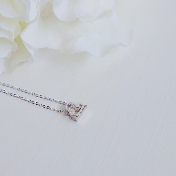 Libra Zodiac Symbol Necklace.