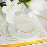 Moonstone Crystal Bangle In Gold Plated 925 Silver - Beau Life