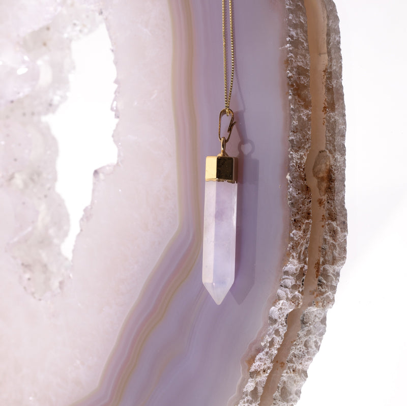 Point Necklaces Crystal Gold
