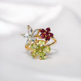 Flower Girl Crystal Ring