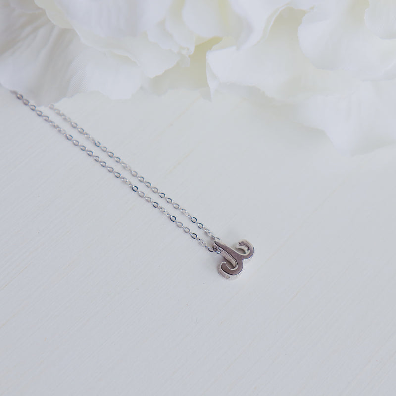 Aries Zodiac Symbol Necklace.