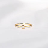Simplicity Moonstone Crystal Ring
