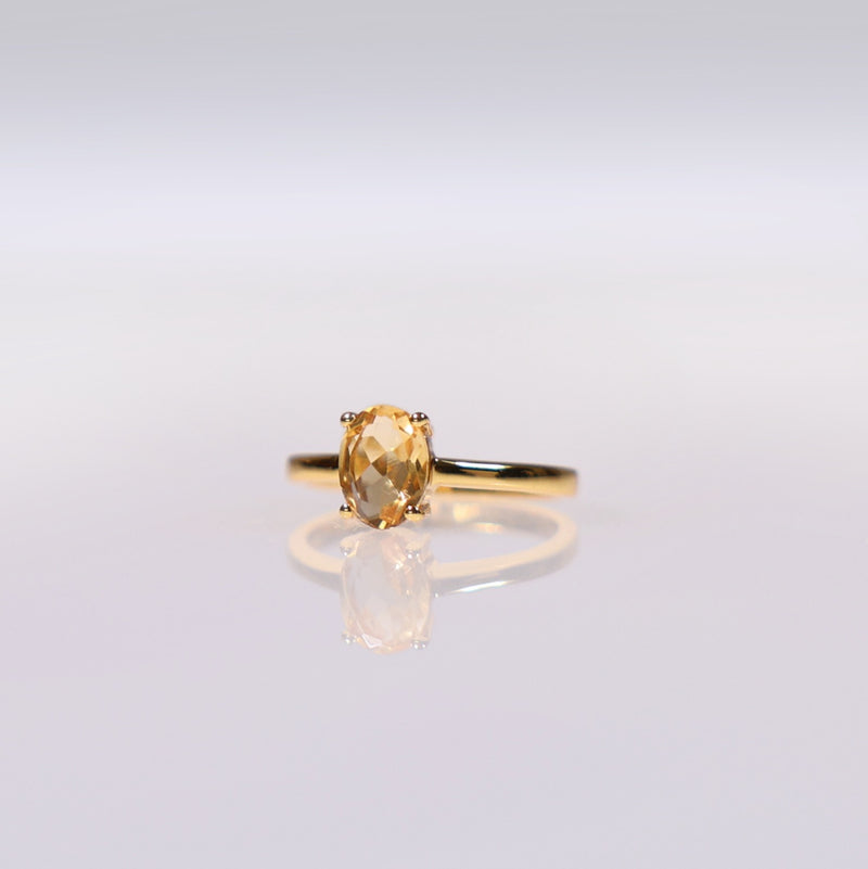 Goddess Of The Sun Citrine Ring