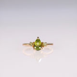 Earth Fairy Peridot Crystal Ring